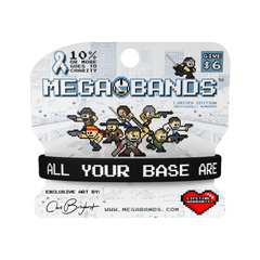 Combo Point "All your base are belong to us" Black Wristband