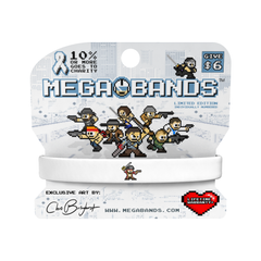 Megabands "Pirate" White Wristband