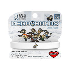 Megabands "Zombie Killer" White Wristband