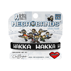 Megabands "Wakka" Black Wristband