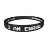 Megabands "I Am Error." Black Wristband